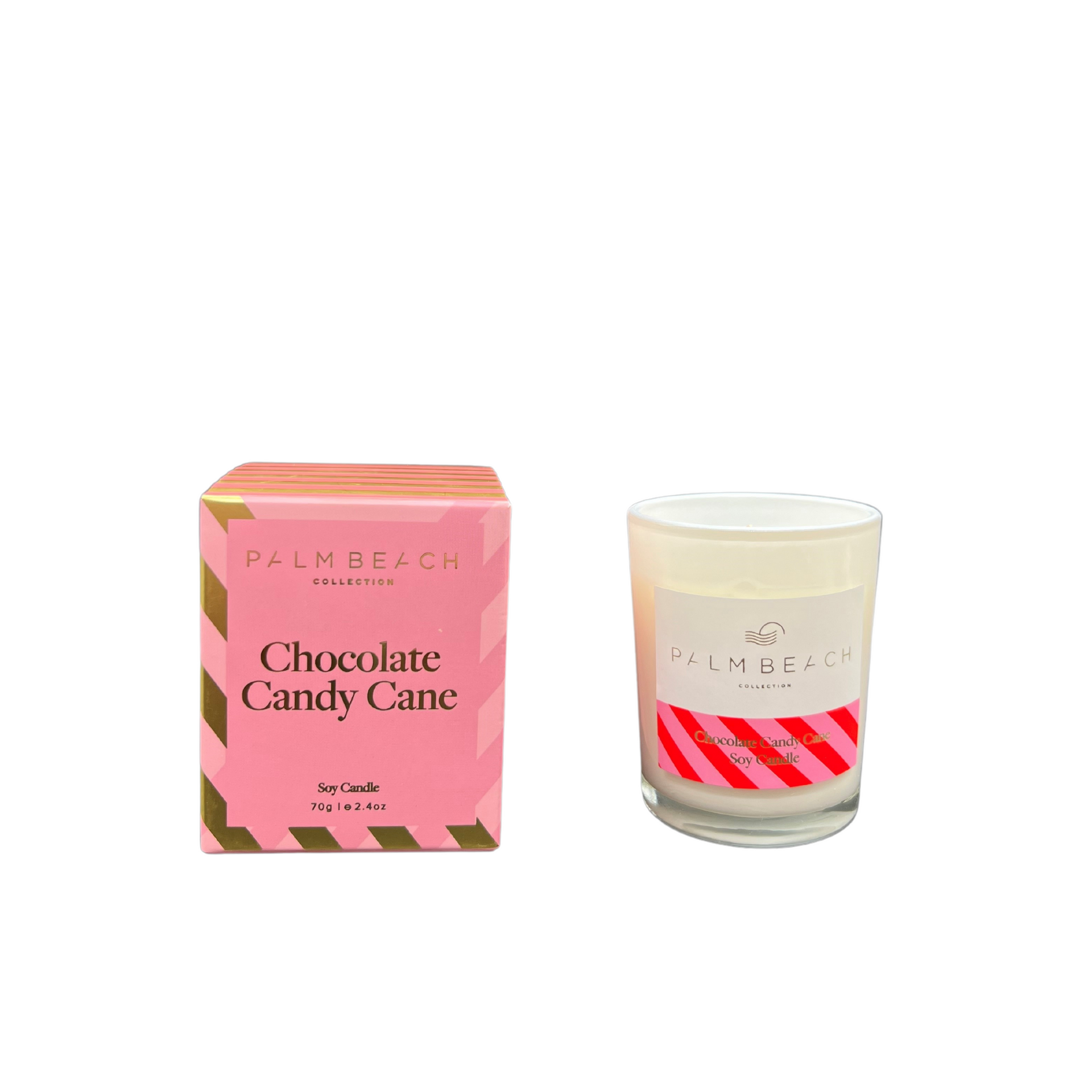 Chocolate Candy Cane <br> 70g Mini Candle