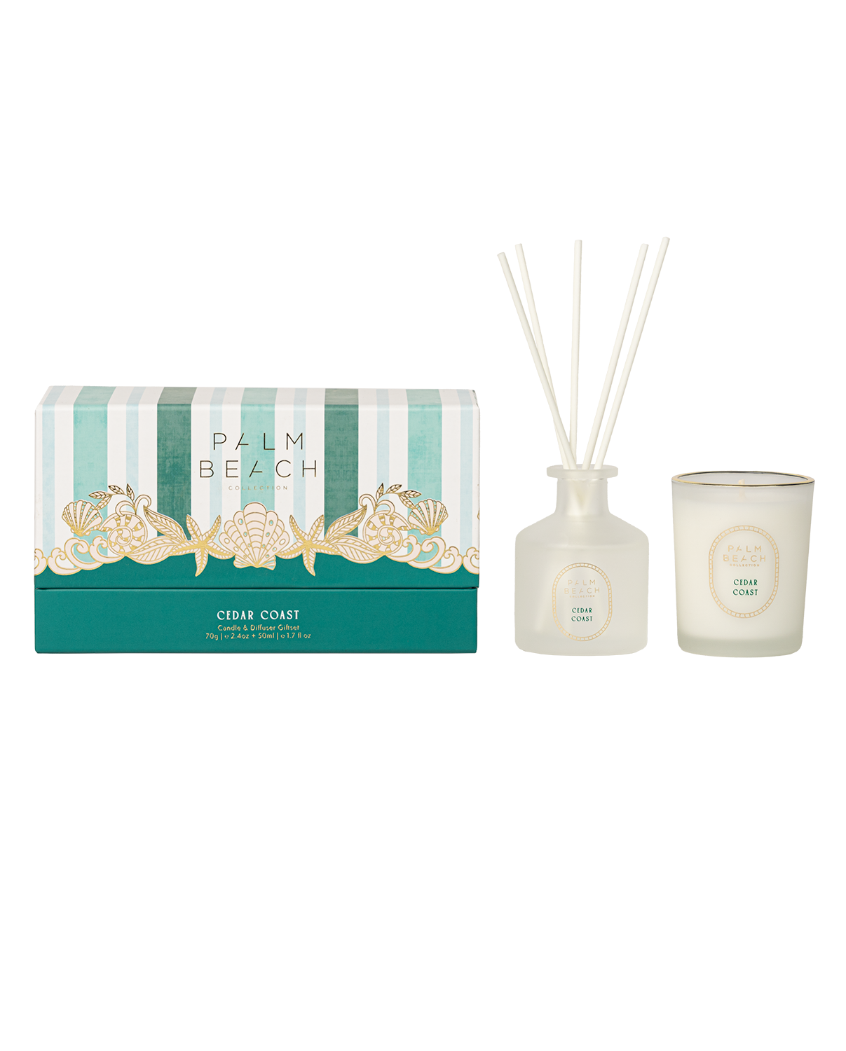 Cedar Coast Candle + Diffuser Gift Set