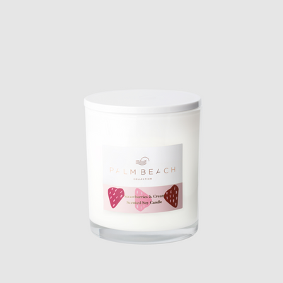 Strawberries & Cream <br> UNBOXED Standard Candle 420g