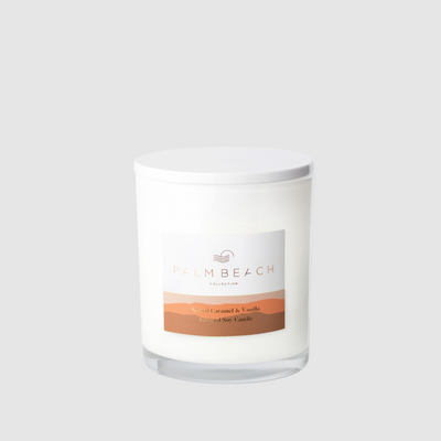 Salted Caramel & Vanilla <br> UNBOXED Standard Candle 420g