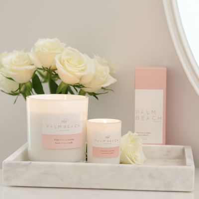 White Rose & Jasmine <br> 420g Standard Candle