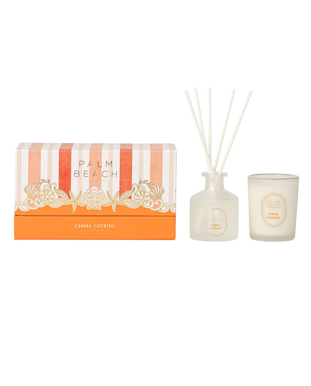 Cabana Cocktail Candle + Diffuser Gift Set