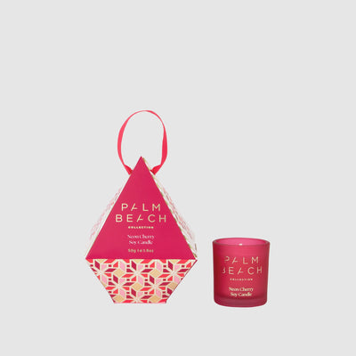 Neon Cherry <br>Hanging Bauble <br>50g Extra Mini Candle