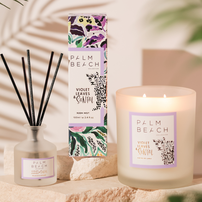 Violet Leaves & Santal <br>420g Standard Candle