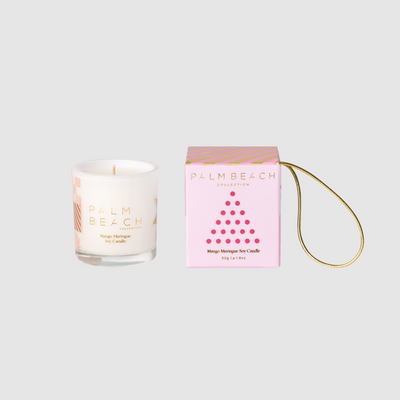 Mango Meringue <br> Hanging Bauble <br> 50g Extra Mini Candle