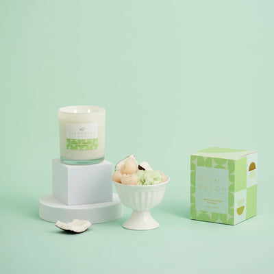 Lychee & Coconut Gelato <br> UNBOXED Standard Candle 420g