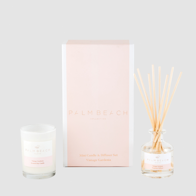 Vintage Gardenia <br> Mini Candle & Diffuser Gift Pack