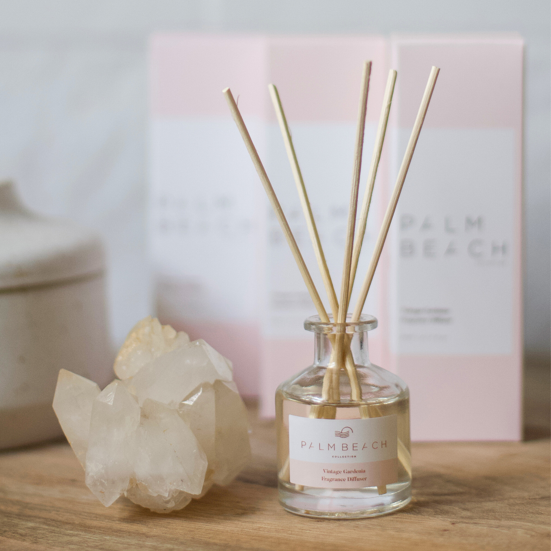 パームビーチコレクション ミニキャンドル＆ディフューザー　ヴィンテージガーデニア Vintage Gardenia Candles & Diffusers | Palm Beach Collection